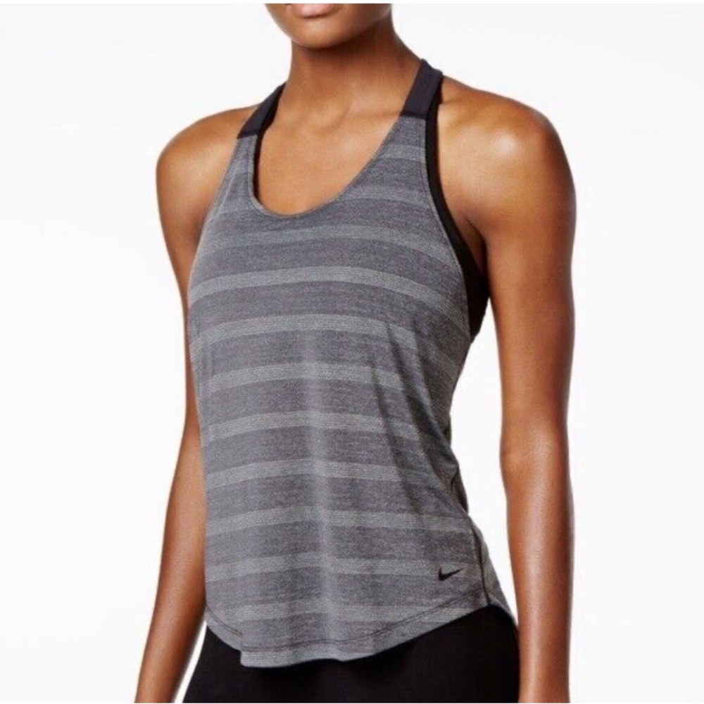 Womens Nike Elastika Elevate Dri Fit Racerback Training Yoga Tank Top Shirt‎